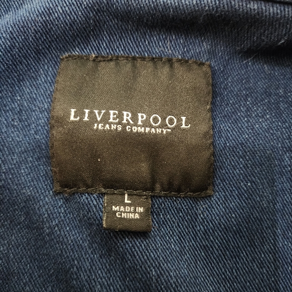 Liverpool Jeans Company Women's Mid-Blue Denim Jacket Strech - Picture 6 of 7